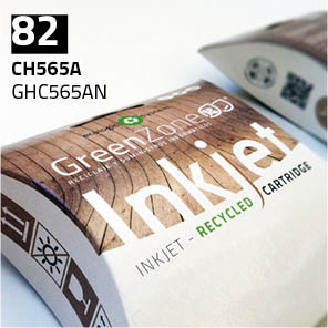 Green Zone para HP CH565A (82) Negro (80 ml)