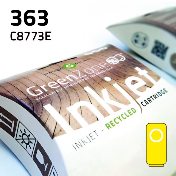 Green Zone para HP C8773E (363) Amarillo (13 ml)