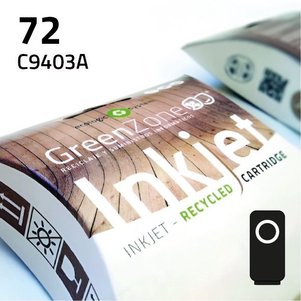 Cartucho HP C9403A (72) Negro mate | 130 ml | Green Zone