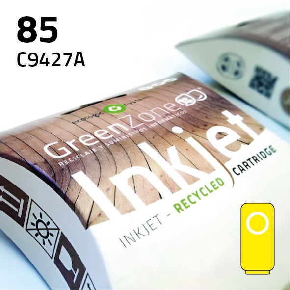 Green Zone para HP C9427A (85) Amarillo (69 ml)