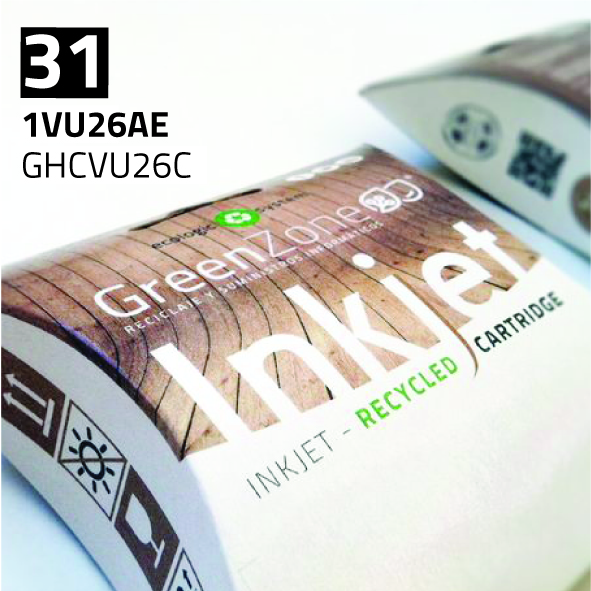 Green Zone para HP 1VU26AE (31) Cian (70 ml)