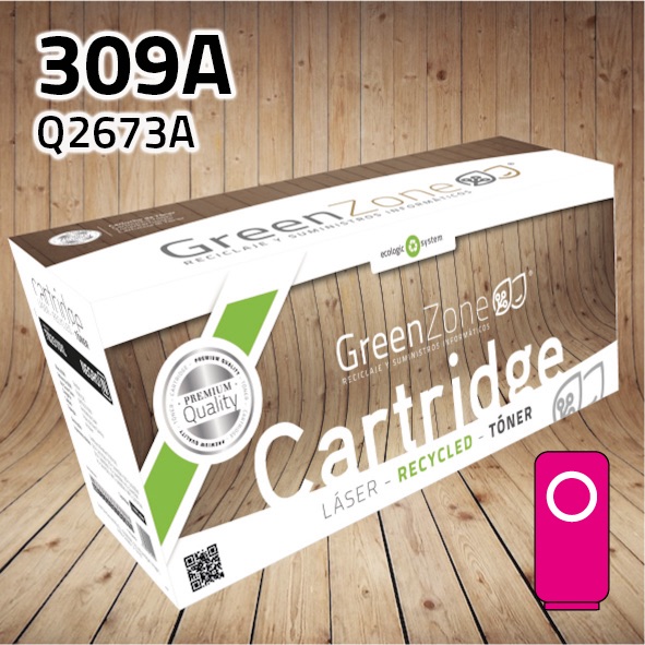 Green Zone para HP Q2673A (309A) Magenta (4.000 Copias)