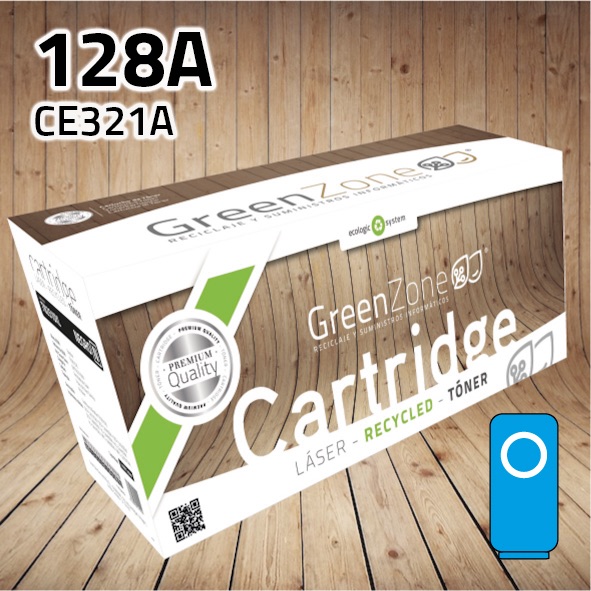 Tóner HP CE321A (128A) cian | 1.400 páginas | Green Zone