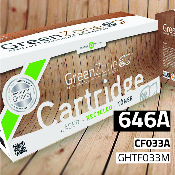 Green Zone para HP CF033A (646A) Magenta (12.500 Copias)