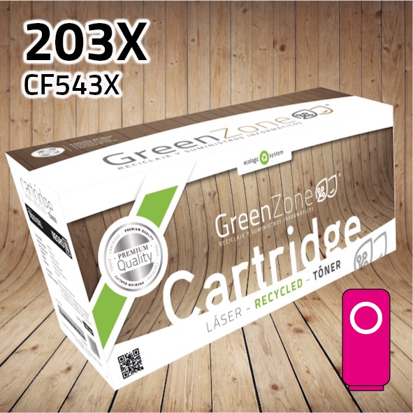 Green Zone para HP CF543X (203X) Magenta (2.500 Copias)