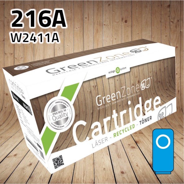 Green Zone para HP W2411A (216A) Cian (850 Copias)