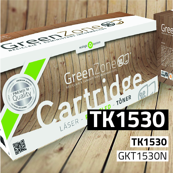 [GKT1530N] Tóner Kyocera TK1530 negro | 10.000 páginas | Green Zone