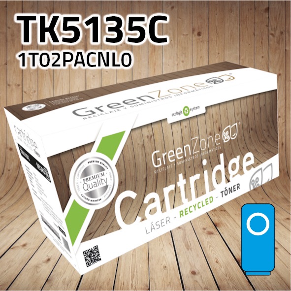 Green Zone para Kyocera TK5135C Kit Toner Cian (5.000 Copias)