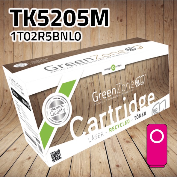 Green Zone para Kyocera TK5205M Kit Toner Magenta (12.000 Copias)