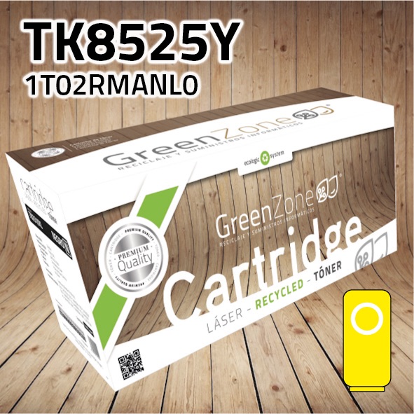 Green Zone para Kyocera TK8525Y Kit Toner Amarillo (20.000 Copias)