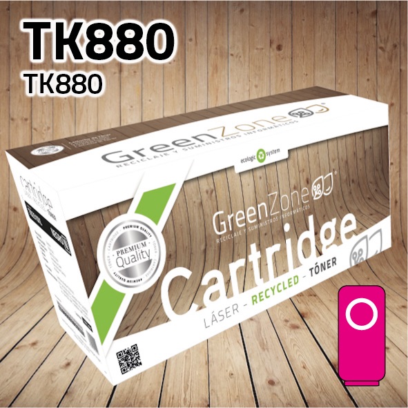 [GKT880M] Tóner Kyocera TK880 magenta | 18.000 páginas | Green Zone