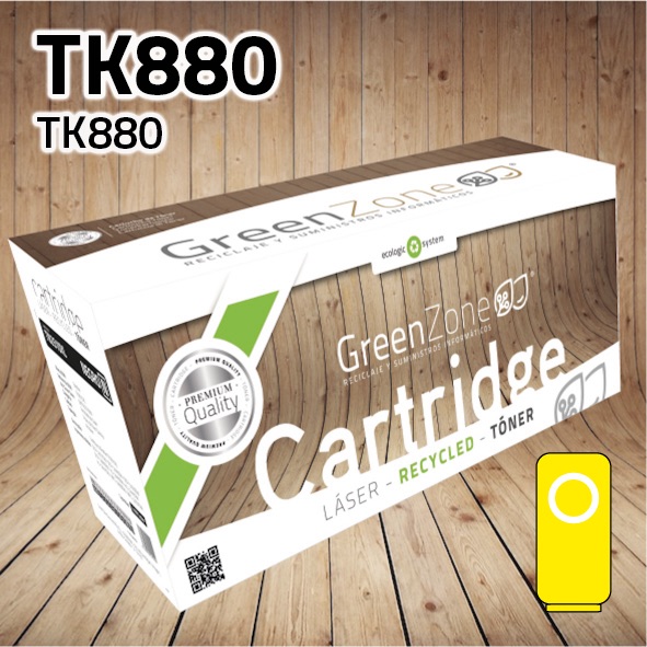 Green Zone para Kyocera TK880 Kit Toner Amarillo (18.000 Copias)