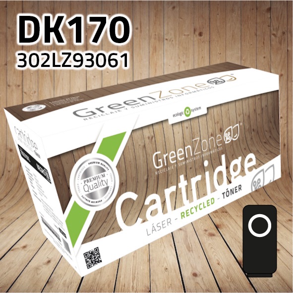 [GKTDK170NO] Tambor Kyocera DK170 / DK110 / DK150 negro | 100.000 páginas | Green Zone