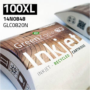 Green Zone para Lexmark 14N1068E (100XL) Negro (22 ml)