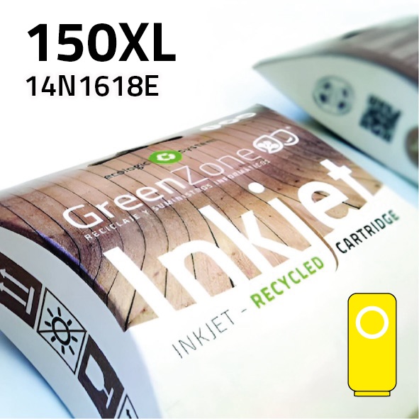 Green Zone para Lexmark 14N1618E (150XL) Amarillo (18 ml)