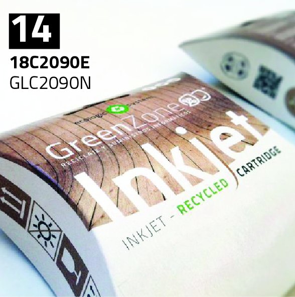Green Zone para Lexmark 18C2090E (14) Negro (22 ml)