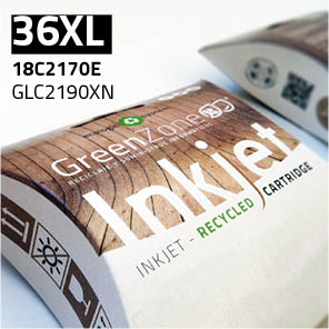 Green Zone para Lexmark 18C2170E (36XL) / 018C2190E Negro XL (25 ml)