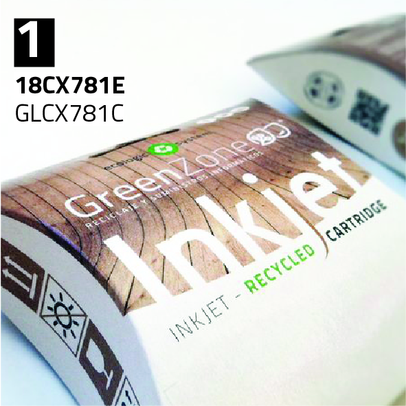 Cartucho Lexmark 18CX781E (1) color | 24 ml | Green Zone