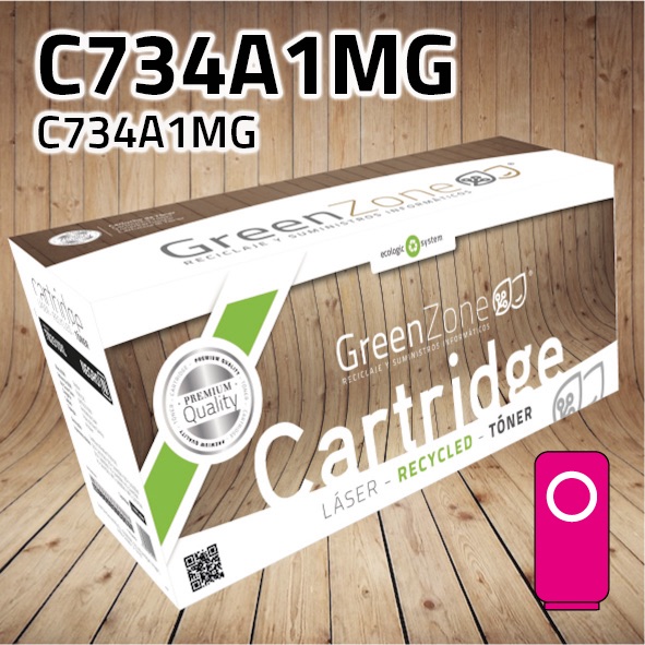 Green Zone para Lexmark C734A1MG Kit Toner Magenta (6.000 Copias)