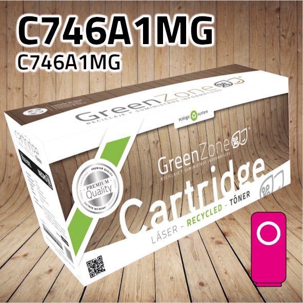 Green Zone para Lexmark C748A2MG (C746) Kit Toner Magenta (7.000 Copias)
