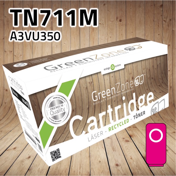 [GMTN711M] Tóner Konica Minolta TN711M (A3VU350) polimerizado magenta | 31.500 páginas | Green Zone