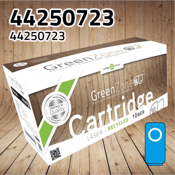 Tóner OKI 44250723 cian | 2.500 páginas | Green Zone