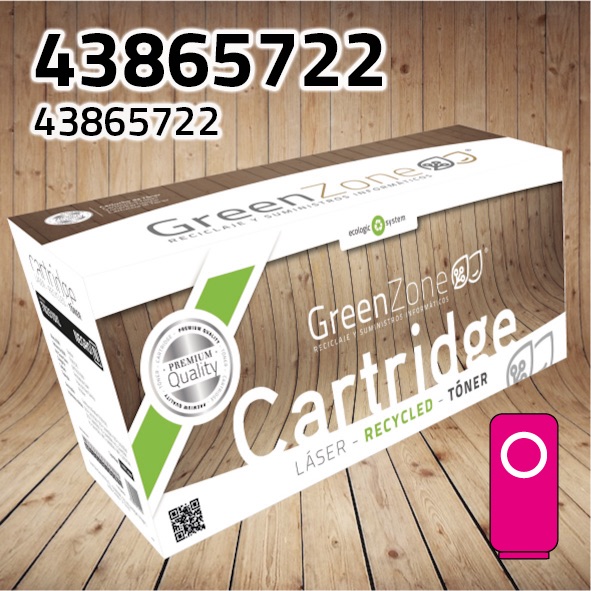 Green Zone para Oki 43865722 Kit Toner Magenta (6.000 Copias) Polimerizado