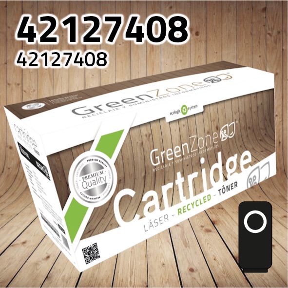 [GOT7408N] Tóner OKI 42127408 / 42127457 / 42804516 / 42804540 negro | 5.000 páginas | Green Zone