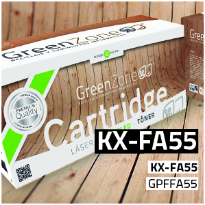 Green Zone para Panasonic KX-FA55 Negro (2 Rolls)