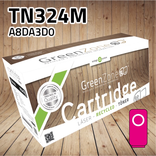 Green Zone para Konica Minolta TN324M (A8DA3D0) Kit Toner Magenta (26.000 Copias) Polimerizado