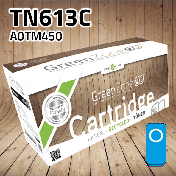 Green Zone para Konica Minolta A0TM450 (TN613C) Negro (40.000 Copias)