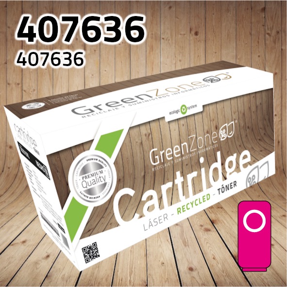 Green Zone para Ricoh 407636 Magenta (6.000 Copias)