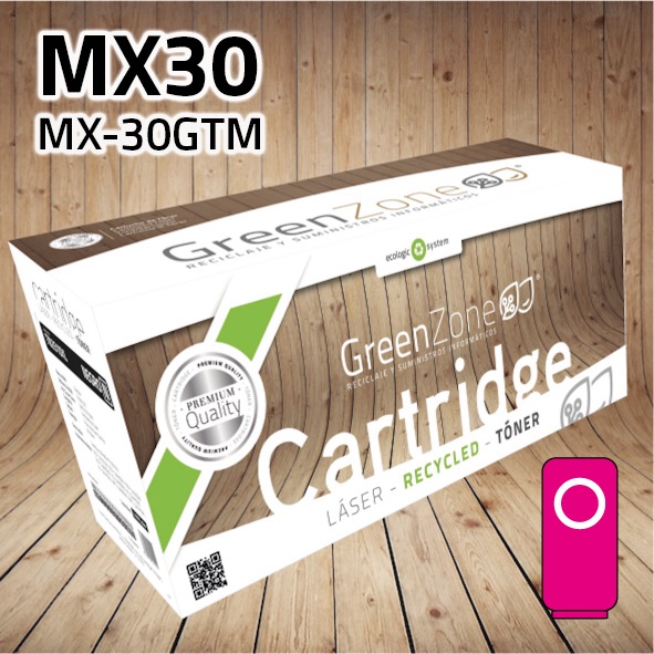 [GSHTMX30M] Tóner Sharp MX30 (MX-30GTM) magenta | 6.000 páginas | Green Zone