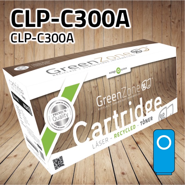 Tóner Samsung CLP-C300A cian | 1.000 páginas | Green Zone