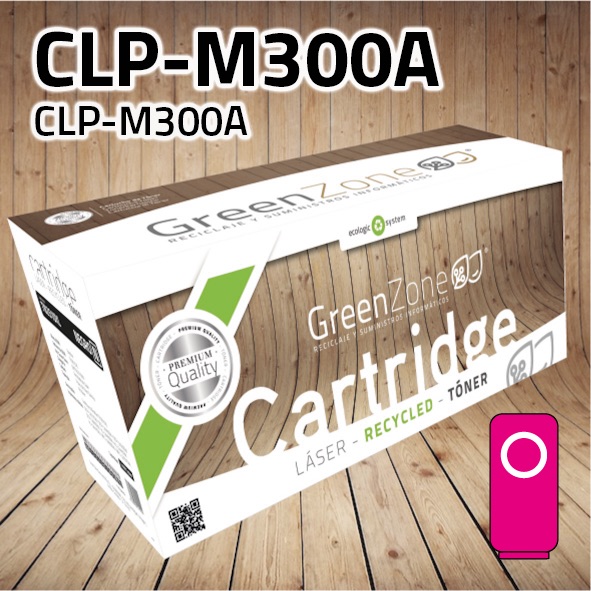 [GST300M] Tóner Samsung CLP-M300A magenta | 1.000 páginas | Green Zone