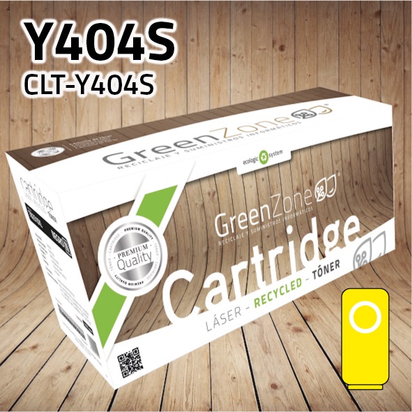 Green Zone para Samsung CLT-Y404S Kit Toner Amarillo(1.000 Copias)