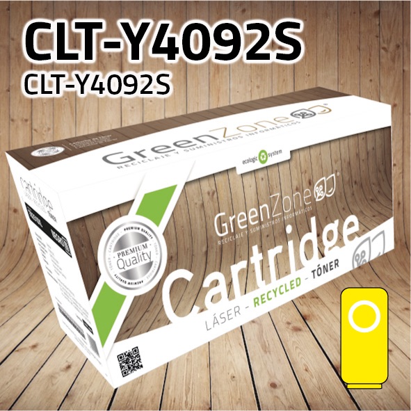 Tóner Samsung CLT-Y4092S amarillo | 1.000 páginas | Green Zone