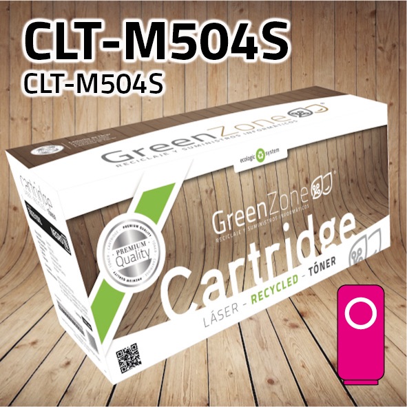 [GST504M] Tóner Samsung CLT-M504S magenta | 1.800 páginas | Green Zone