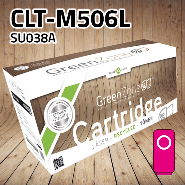 Tóner Samsung CLT-M506L magenta | 3.500 páginas | Green Zone