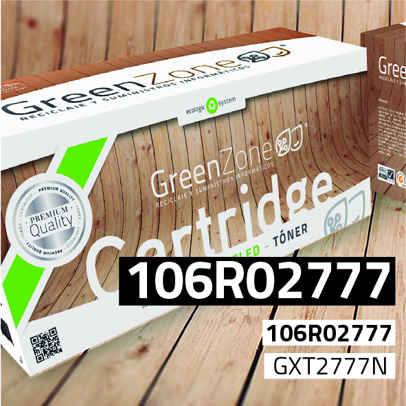 Green Zone para Xerox 106R02777 Toner Negro (3.000 Copias)