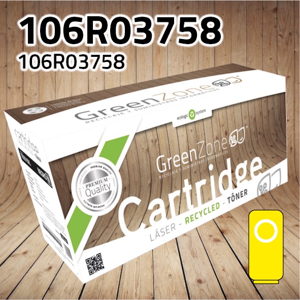 Green Zone para Xerox 106R03758 Kit Toner Amarillo (10.100 Copias)