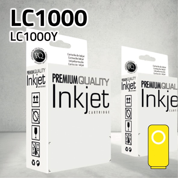 [CLBCLC1000Y] Cartucho Brother LC970Y / LC1000Y amarillo | 15 ml | compatible