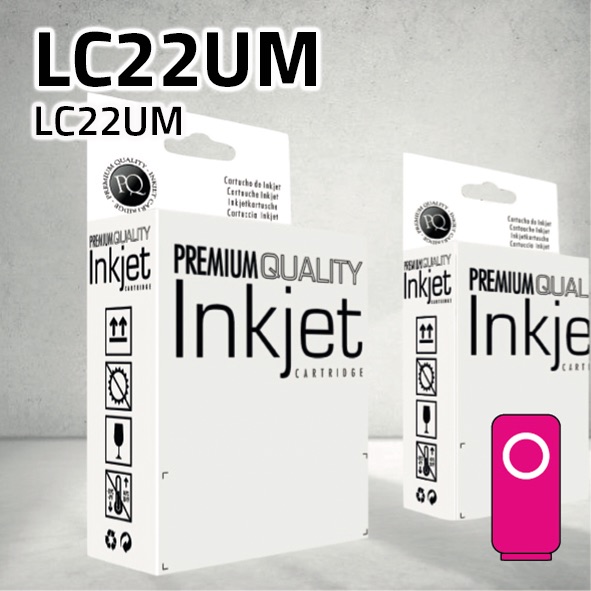 Cartucho Brother LC22UM magenta | 1.200 páginas | compatible