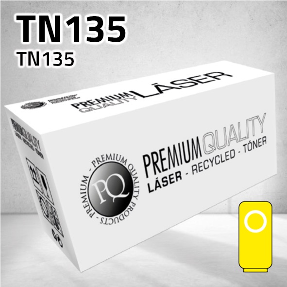 Tóner Brother TN130 / TN135Y amarillo | 4.000 páginas | compatible