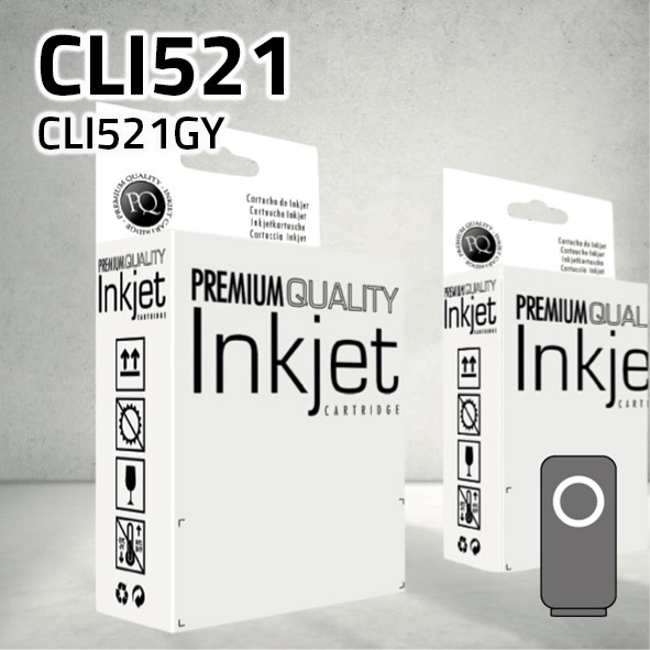 Marca Clone para Canon CLI521G Gris (10,5 ml)