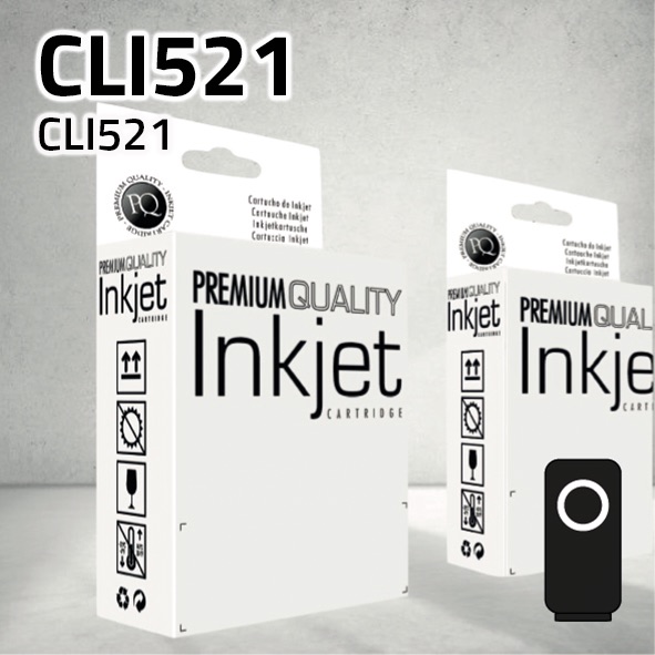 Marca Clone para Canon CLI521N Negro (10,5 ml)