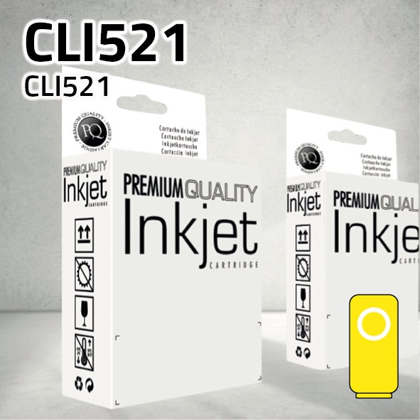 [CLCCCLI521Y] Cartucho Canon CLI521Y amarillo | 10,5 ml | compatible