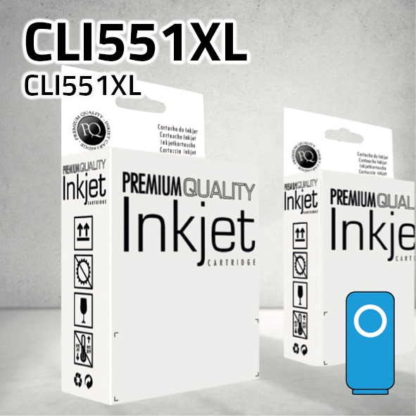 [CLCCCLI551XC] Cartucho Canon CLI551XC cian | 15ml | compatible