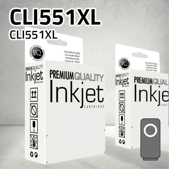 [CLCCCLI551XG] Cartucho Canon CLI551XL gris | 15ml | compatible