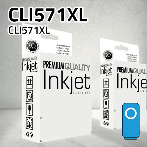 [CLCCCLI571XC] Cartucho Canon CLI571XL cian | 13 ml | compatible